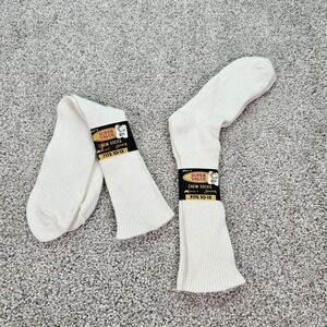 Vintage‎ Kmart Super Value Crew Socks Mens Fits Size 10-13 Stretch Cotton 2 Pair
